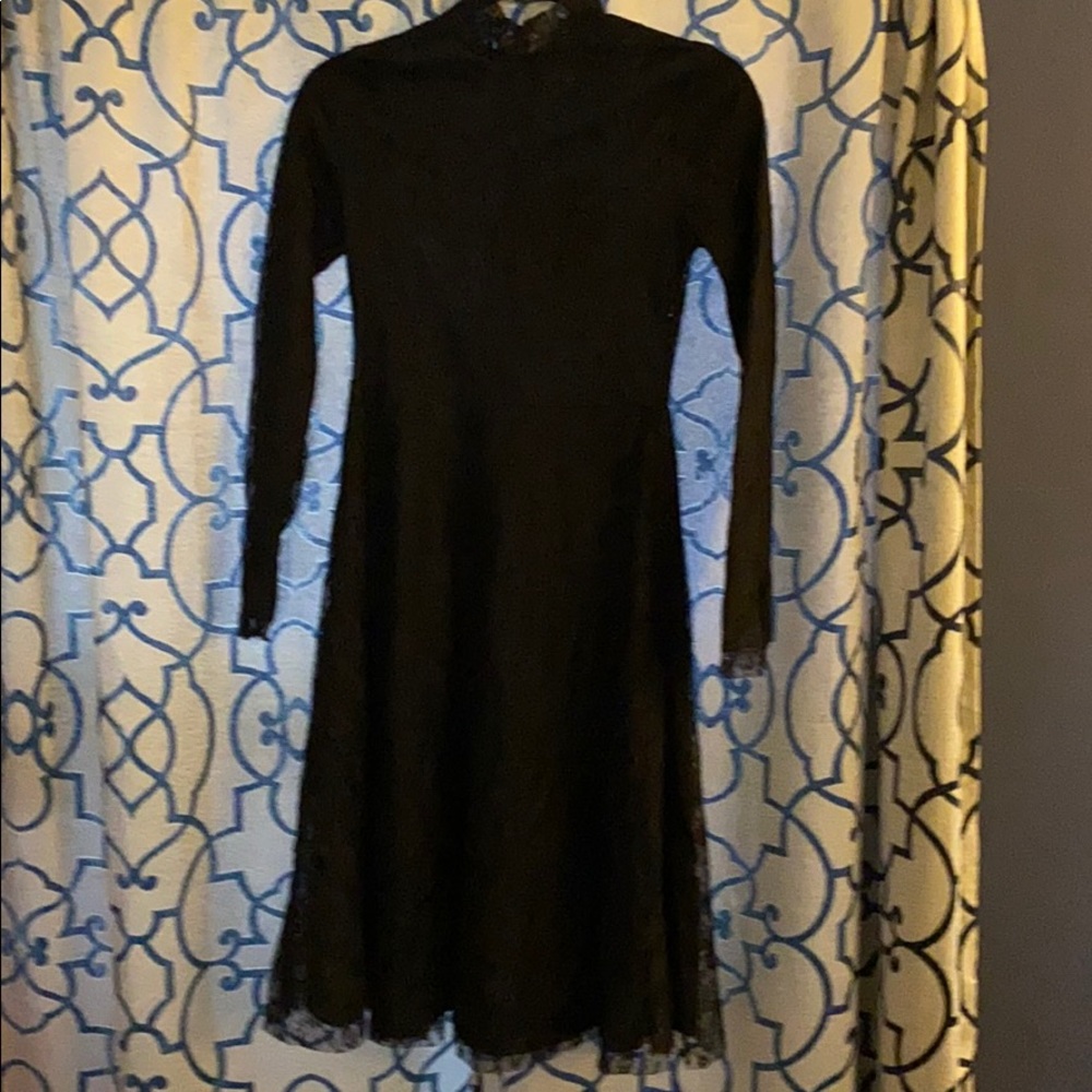 Black lace dress